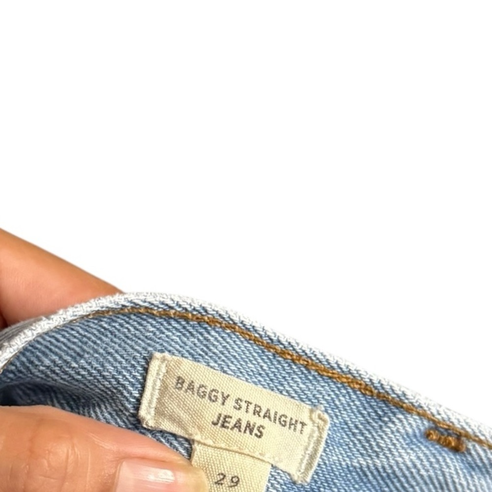 MADEWELL Baggy Straight Denim Cotton Jeans - Picture 8 of 9